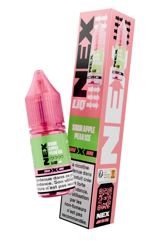 Sour Apple Pear Ice 10ml 20mg NEXLIQ Pod Salt