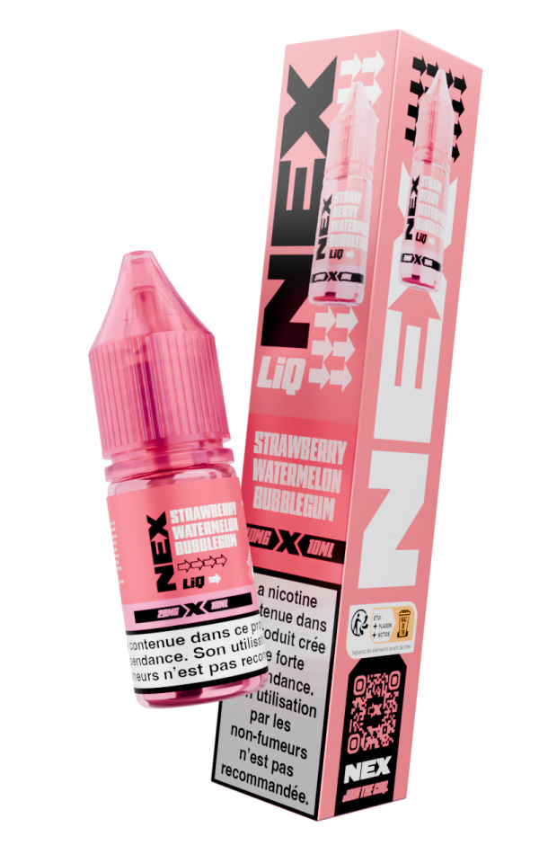 Strawberry Watermelon Bubblegum 10ml 20mg NEXLIQ Pod Salt