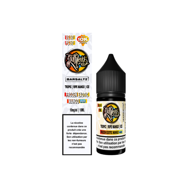 Frozen Exotic Mango On Ice 10ml 20mg BarSaltz Ruthless
