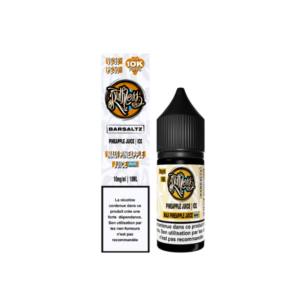 Maui Pineapple Juice On Ice 10ml 20mg BarSaltz Ruthless
