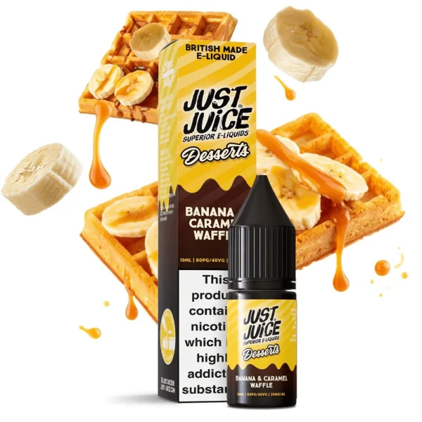 BANANA CARAMEL WAFFLE 10ML 20MG DESSERTS JUST JUICE
