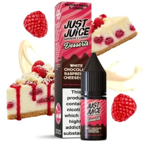 WHITE CHOCOLATE RASPBERRY CHEESECAKE 10ML 20MG DESSERTS JUST JUICE