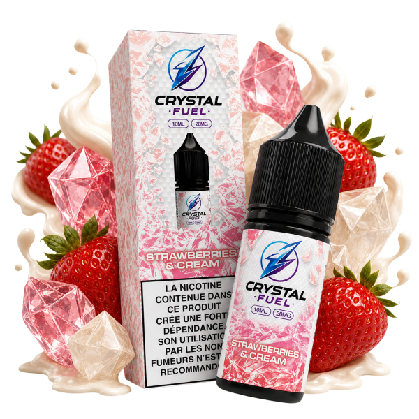 Strawberries & Cream 20mg 10ml Crystal Fuel
